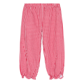 Girl's Gingham Ruffle Bubble Pants